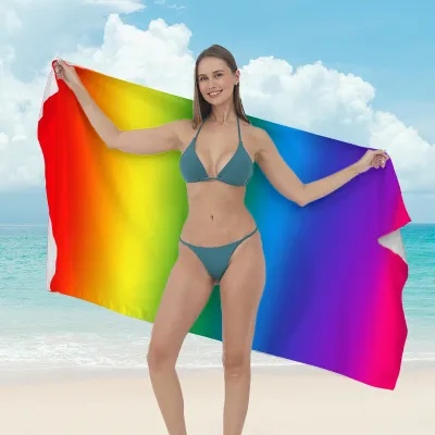 Women Fashion Casual Printed Microfiber Quick-Drying Beach Towel