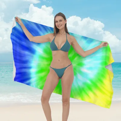 Women Fashion Casual Printed Microfiber Quick-Drying Beach Towel