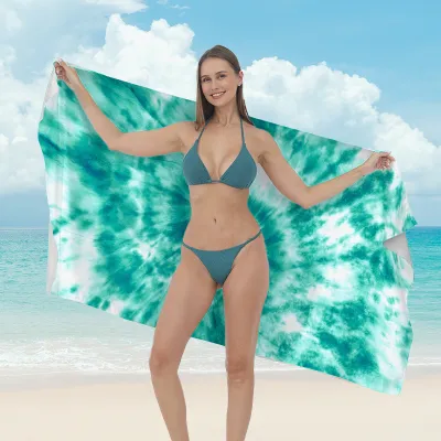Women Fashion Casual Printed Microfiber Quick-Drying Beach Towel
