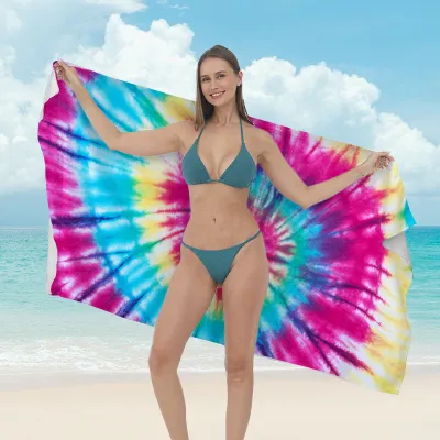 Women Fashion Casual Printed Microfiber Quick-Drying Beach Towel