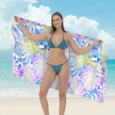 Women Fashion Casual Printed Microfiber Quick-Drying Beach Towel