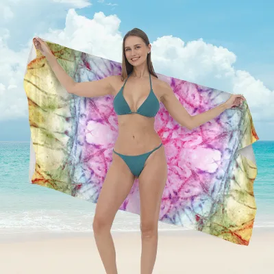 Women Fashion Casual Printed Microfiber Quick-Drying Beach Towel