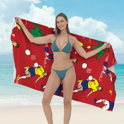 Women Fashion Casual Printed Microfiber Quick-Drying Beach Towel