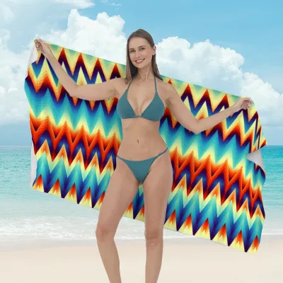 Women Fashion Casual Printed Microfiber Quick-Drying Beach Towel
