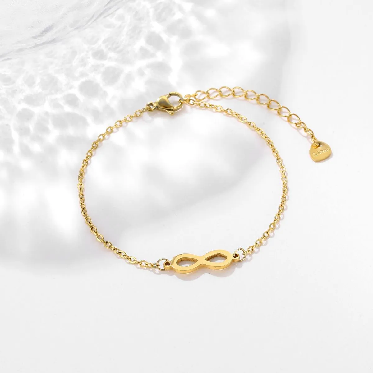 Women Fashion Simple Geometric Infinity Bracelet Jewelry