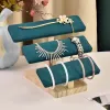 Solid Wood Three-Layer Bracelet Rack D.Green