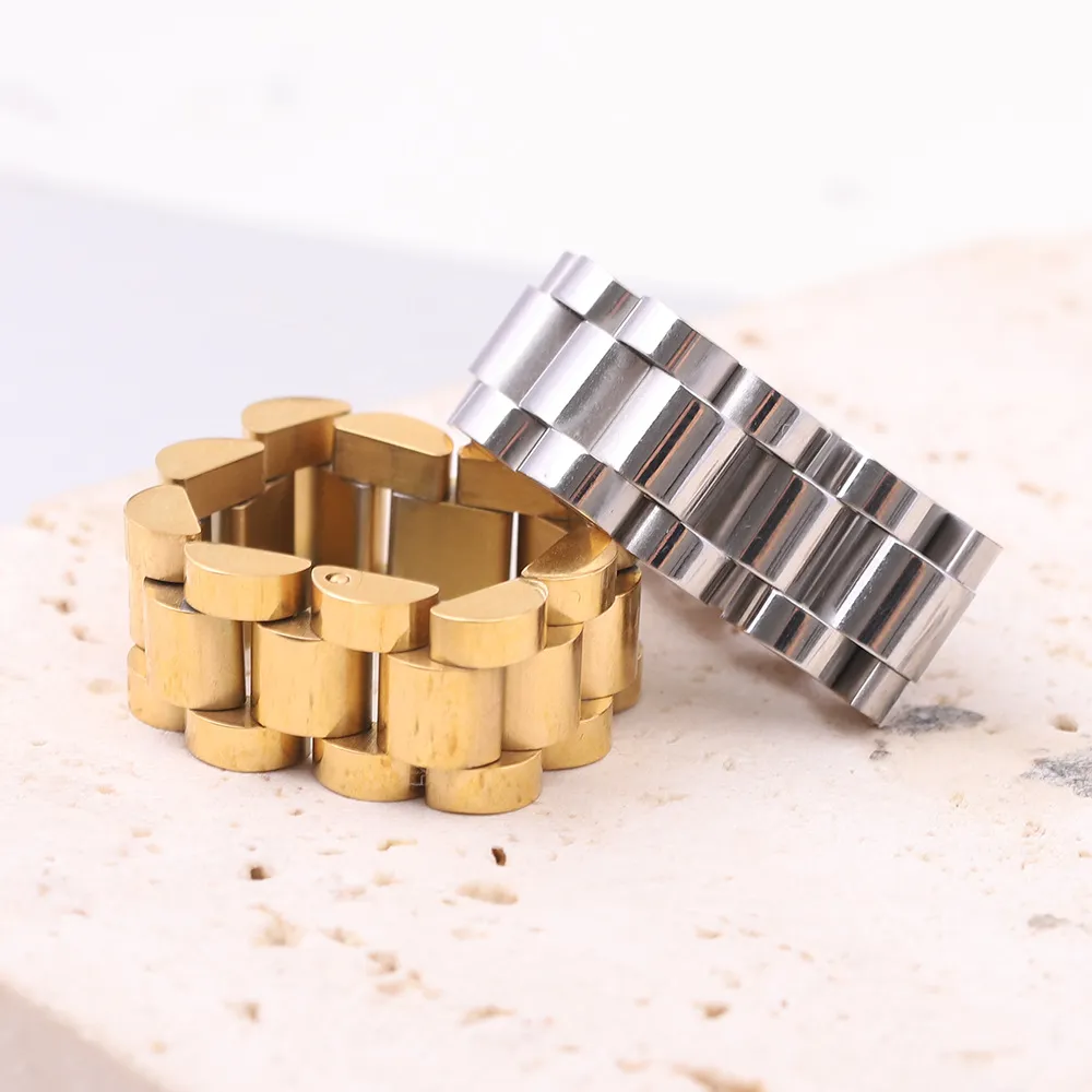 Fashion Simple 10mm Watch Chain 304 Stainless Steel Ring