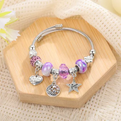 Fashion Beaded Pendant Bracelet