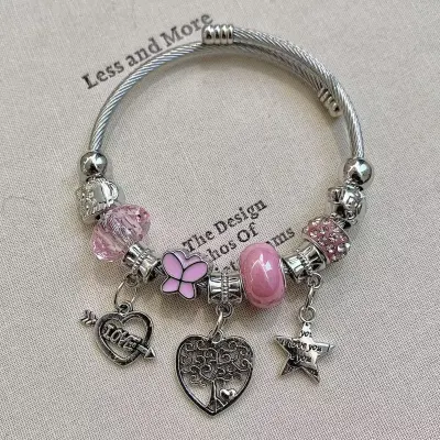 Fashion Beaded Pendant Bracelet