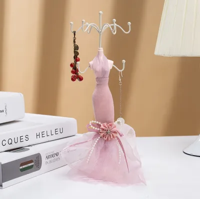 Fashion European-Style Princess Mannequin Earring And Necklace Jewelry Display Rack