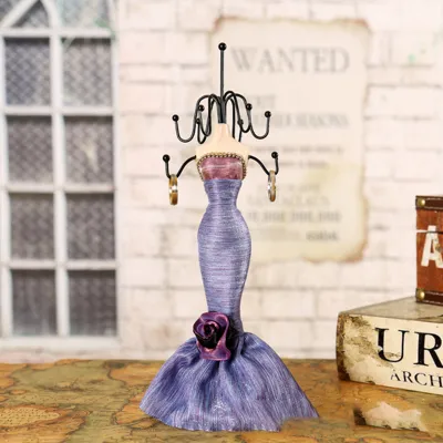 Fashion European-Style Princess Mannequin Earring And Necklace Jewelry Display Rack