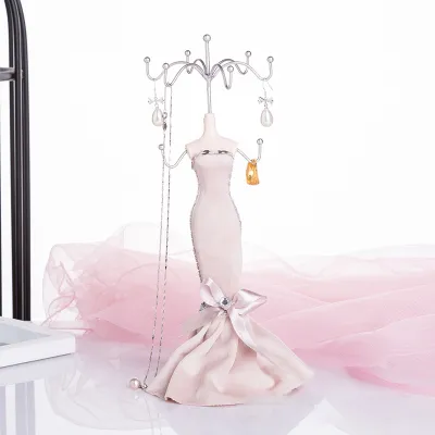 Fashion European-Style Princess Mannequin Earring And Necklace Jewelry Display Rack