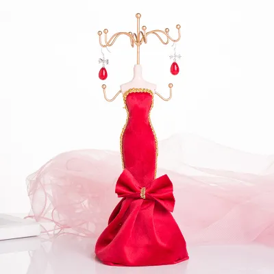 Fashion European-Style Princess Mannequin Earring And Necklace Jewelry Display Rack