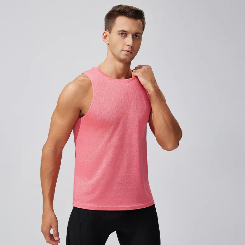 Men's Quick-Dry Breathable Sleeveless Tank Top Solid Color Casual Workout