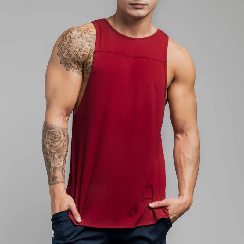 Men's Fashion Casual Solid Color Cotton Sleeveless Tank Top