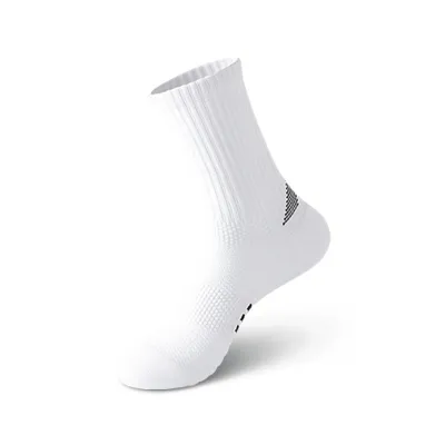 Men's Fashion Casual Long Thickened Sports Socks Colorblock Stripe Mid-Calf Polyester