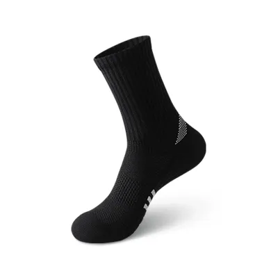 Men's Fashion Casual Long Thickened Sports Socks Colorblock Stripe Mid-Calf Polyester