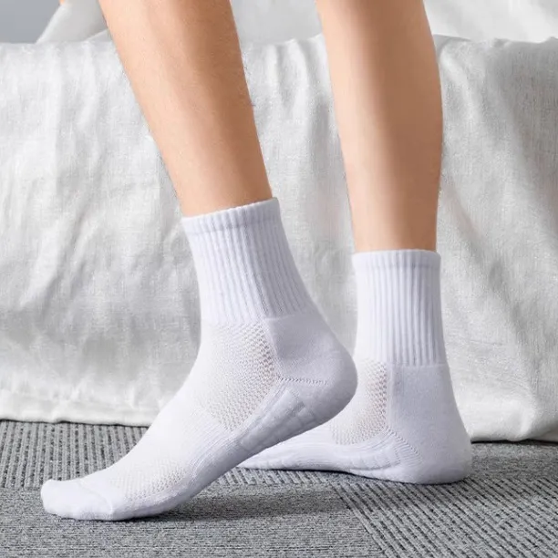 Men's Fashion Casual Mid-Calf Breathable Sweat-Absorbent Non-Slip Sports Socks
