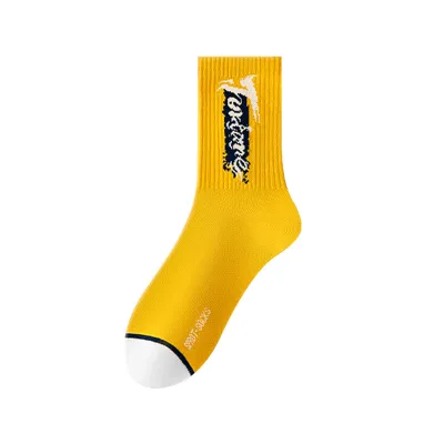 Men's Fashion Casual Color Block Cotton Sports Socks