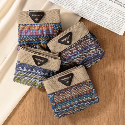 Men's Fashion Casual Ethnic Printed Cotton Thin Four-Corner Loose Breathable Underwear