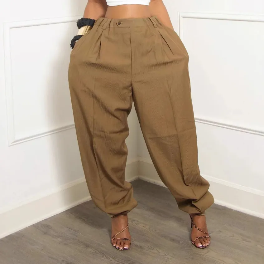 Women'S Fashion Casual Solid Color Wide Leg Pants