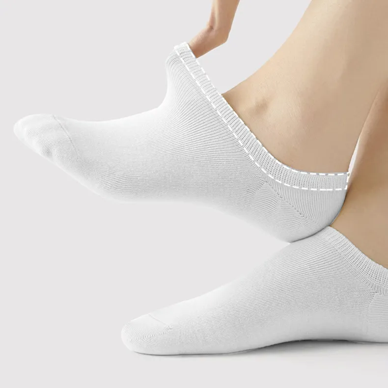 Casual Solid Color Cotton Mid-Calf Breathable Sweat-Absorbent Deodorant Disposable Men Socks 5-Pack
