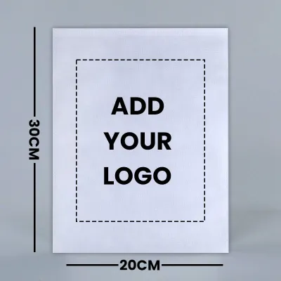 2030cm Customized White Blank Bag Packaging Non-Woven Portable Dustproof Bag
