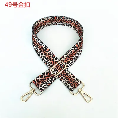 Fashion Ethnic Style Multicolor Leopard Lengthen Widened Strap Bag Accessories
