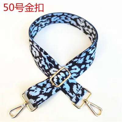 Fashion Ethnic Style Multicolor Leopard Lengthen Widened Strap Bag Accessories