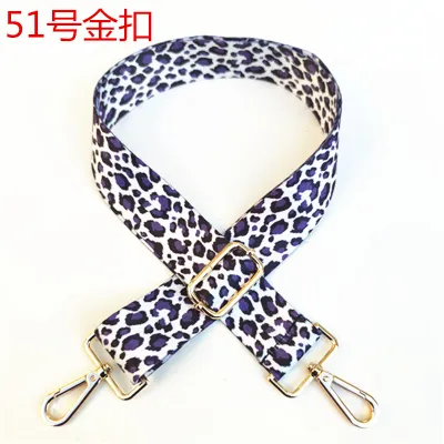 Fashion Ethnic Style Multicolor Leopard Lengthen Widened Strap Bag Accessories