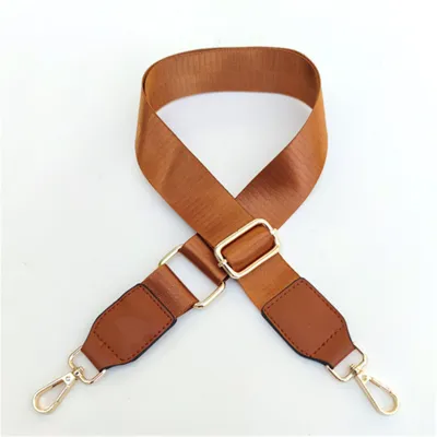 Fashion Simple Solid Color Nylon Wide Long Strap Bag Accessories