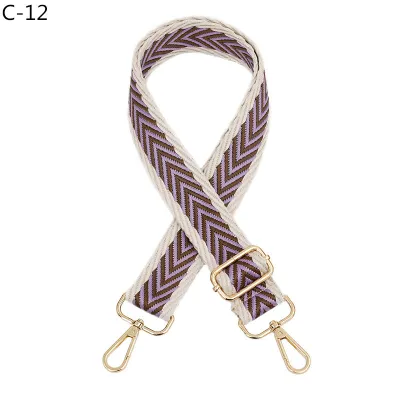Fashion Casual Jacquard Thickened Adjustable Long Strap Bag Accessories