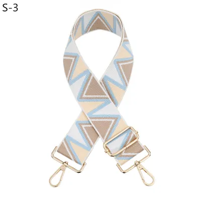 Fashion Casual Triangle Jacquard Wide Adjustable Long Strap Bag Accessories