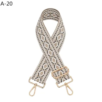 Fashion Casual Ethnic Jacquard Long Adjustable Strap Bag Accessories