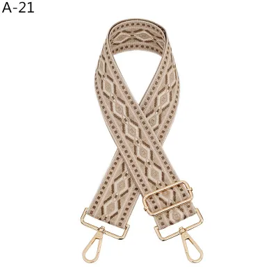 Fashion Casual Ethnic Jacquard Long Adjustable Strap Bag Accessories