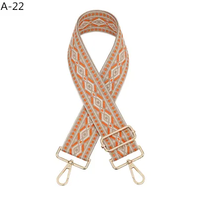 Fashion Casual Ethnic Jacquard Long Adjustable Strap Bag Accessories