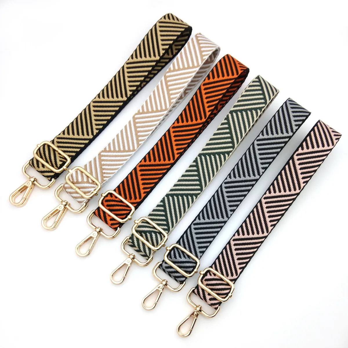 Fashion Casual Twill Jacquard Adjustable Strap Bag Accessories