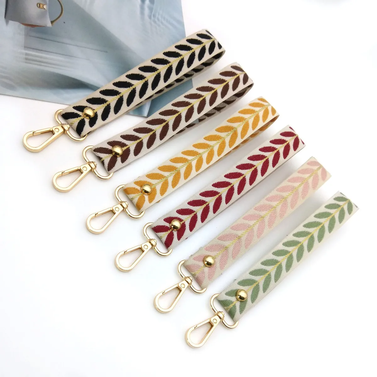 Fashion Casual Leaf Pattern Strap Bag Accessories