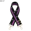 W-17 Black Purple Five-Pointed Star Silver Buckle