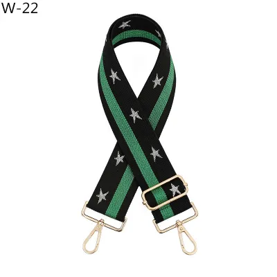 Fashion Casual Ethnic Style Widened And Thickened Five-Pointed Star Adjustable Strap Bag Accessories