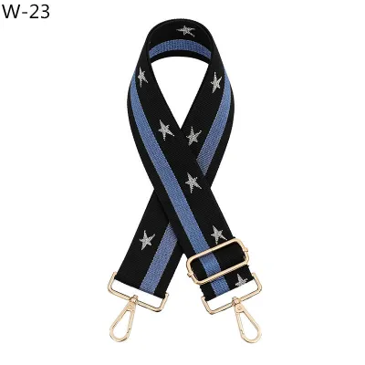 Fashion Casual Ethnic Style Widened And Thickened Five-Pointed Star Adjustable Strap Bag Accessories
