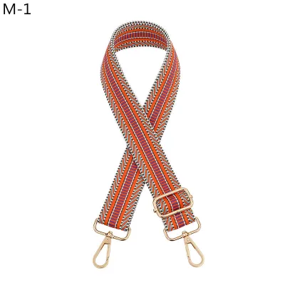 Fashion Casual Wheat Pattern Jacquard Adjustable Long Strap Bag Accessories