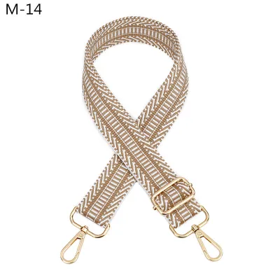 Fashion Casual Wheat Pattern Jacquard Adjustable Long Strap Bag Accessories