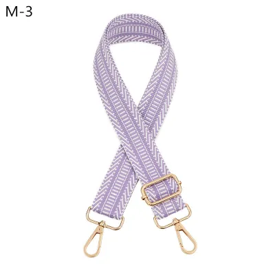Fashion Casual Wheat Pattern Jacquard Adjustable Long Strap Bag Accessories