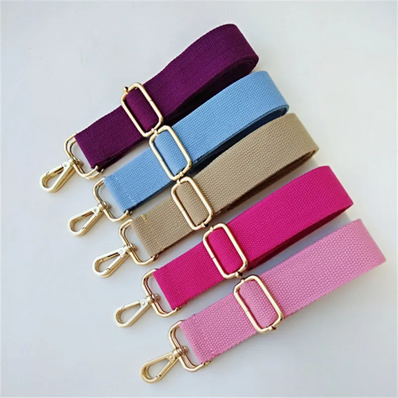 Fashion Casual Simple Solid Color Adjustable Long Strap Bag Accessories