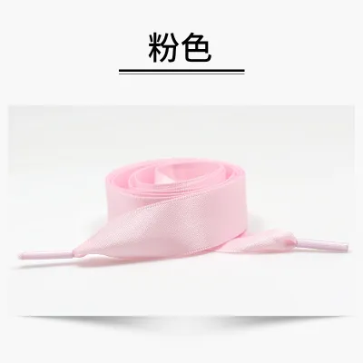 Fashion Solid Color Silk 2cm Satin Ribbon Shoelace Rope Shoes Accessorie