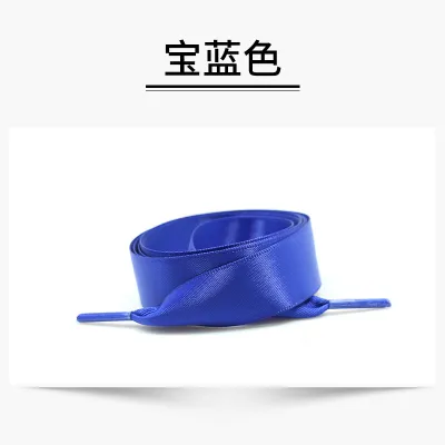 Fashion Solid Color Silk 2cm Satin Ribbon Shoelace Rope Shoes Accessorie