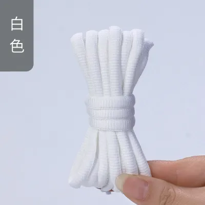 Fashion Casual Solid Color Oval Shoelace Rope Shoes Accessories