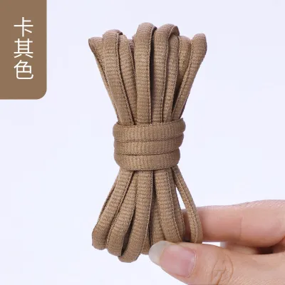 Fashion Casual Solid Color Oval Shoelace Rope Shoes Accessories