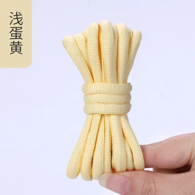 Fashion Casual Solid Color Oval Shoelace Rope Shoes Accessories